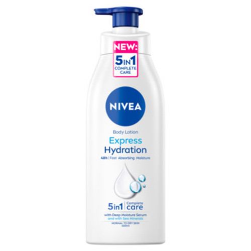 NIVEA Express Hydration Body Lotion Moisturiser 400mL