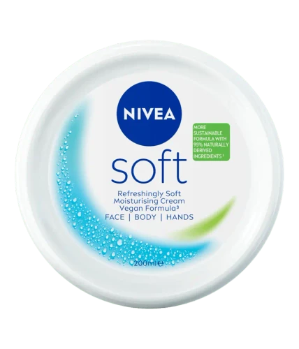 NIVEA Soft Moisturising Cream with Vitamin E & Jojoba Oil 200mL