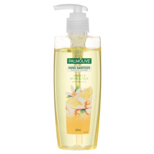 Palmolive Instant Antibacterial Hand Sanitiser Lemon & White Citrus Pump 200mL