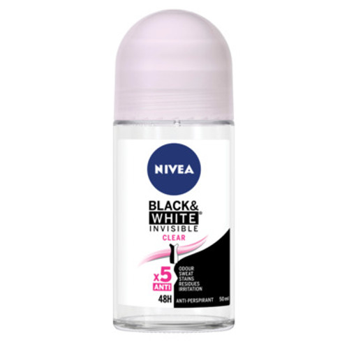 Nivea Roll On Deodorant Invisible Clear Balck & White 50mL