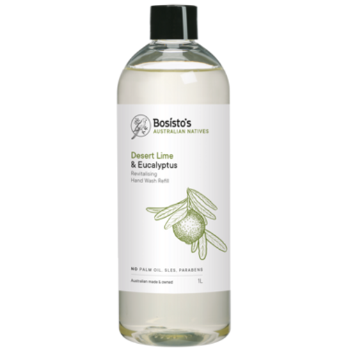 Bosisto's Hand Wash Desert Lime & Eucalyptus Refill 1L