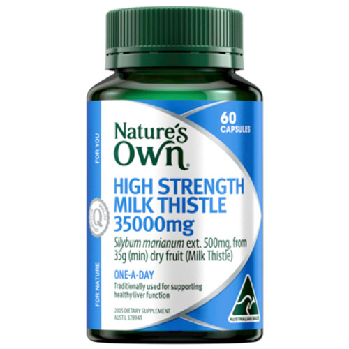 Nature's Own High Strength Milk Thistle 35,000mg 60 Capsules