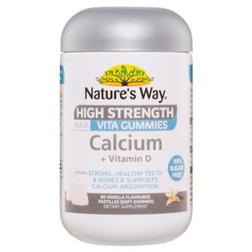 Nature's Way Adult Vita Gummies Calcium + Vit D 60 Pastilles