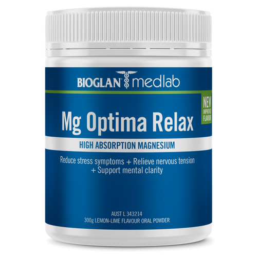 Medlab Mg Optima Relax Lemon Lime Powder 300g