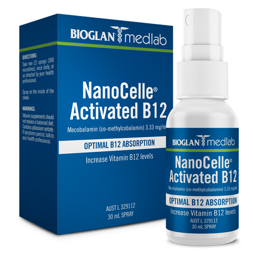 Medlab NanoCelle Activated B12 Spray 30mL