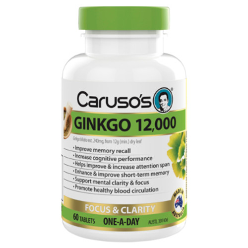 Caruso's Ginko 12,000 60 Tablets