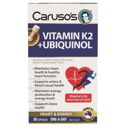 Caruso's Vitamin K2 & Ubiquinol  30 Tablets