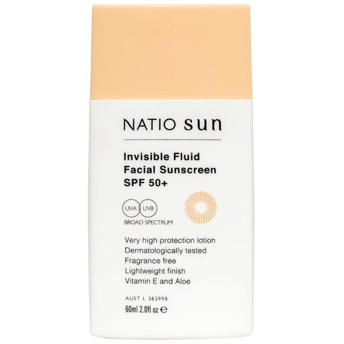 Natio Invisible Fluid Sunscreen SPF 50+ 60mL