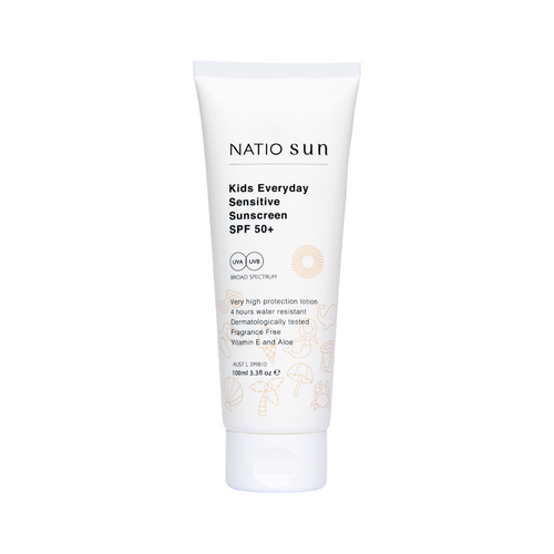 Natio Kids Everyday Sensitive Sunscreen SPF 50+ Tube 100mL