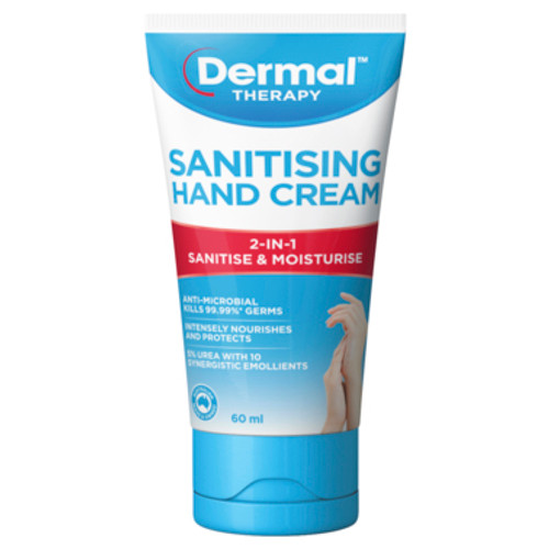 Dermal Therapy Sanitising Hand Cream 60mL