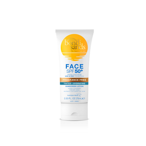 Bondi Sands SPF50+ Face Fragrance Free Hydrating Tinted Lotion 75mL