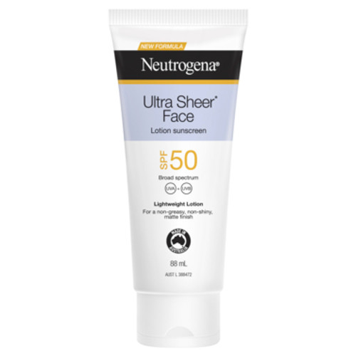 Neutrogena Ultra Sheer Face Lotion Sunscreen SPF50 88 mL