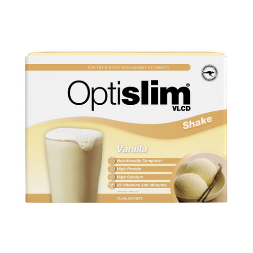 Optislim VCLD Shake Vanilla 43g Sachet 21 Pack