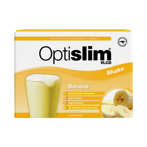 Optislim VCLD Shake Banana 43g Sachet 21 Pack