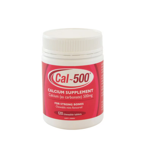 Cal-500 Calcium 120 Chewable Tablets