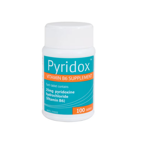 Pyridox B6 25mg 100 Tablets