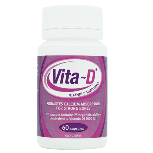 Vita-D 1000 IU 60 Gel Capsules