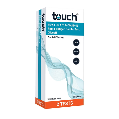 Touchbio RSV, Flu A/B Covid19 Test 2 Pack