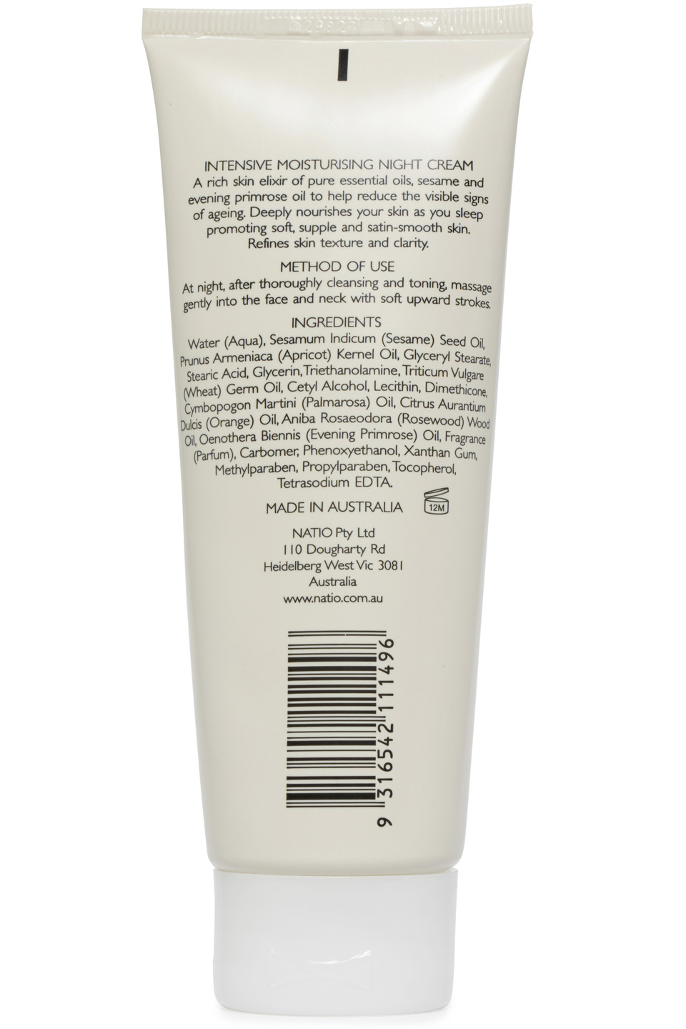 Natio Intensive Moisturising Night Cream | Blooms The Chemist