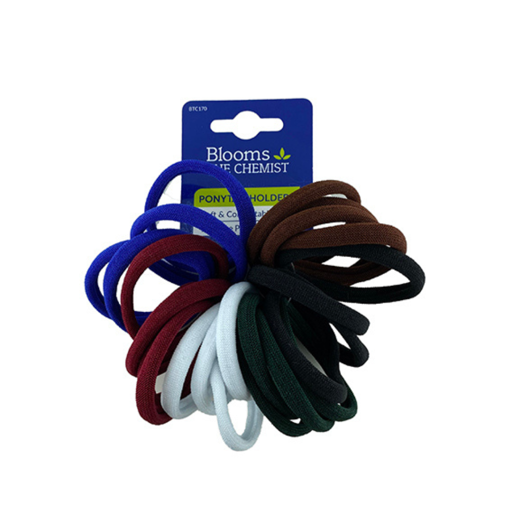 Blooms the Chemist Ponytail Holders School Colours 24 Pack