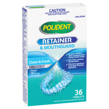 Polident Retainer & Mouthguard Daily Cleanser 36 Tablets