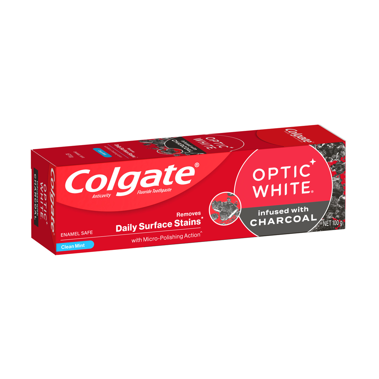 Colgate Optic White Charcoal Toothpaste 100g