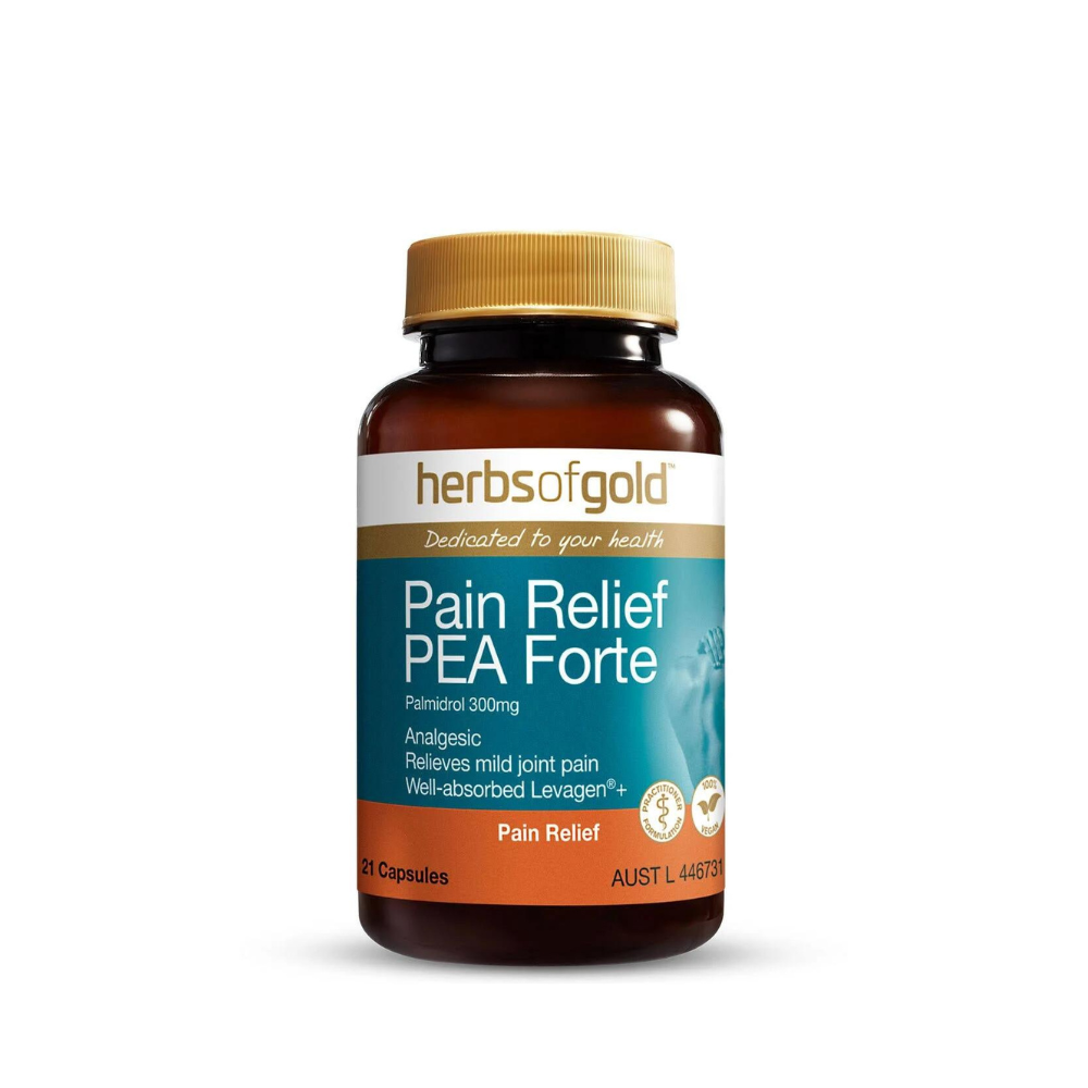 Herbs Of Gold Pain Relief PEA Forte 21 Capsules