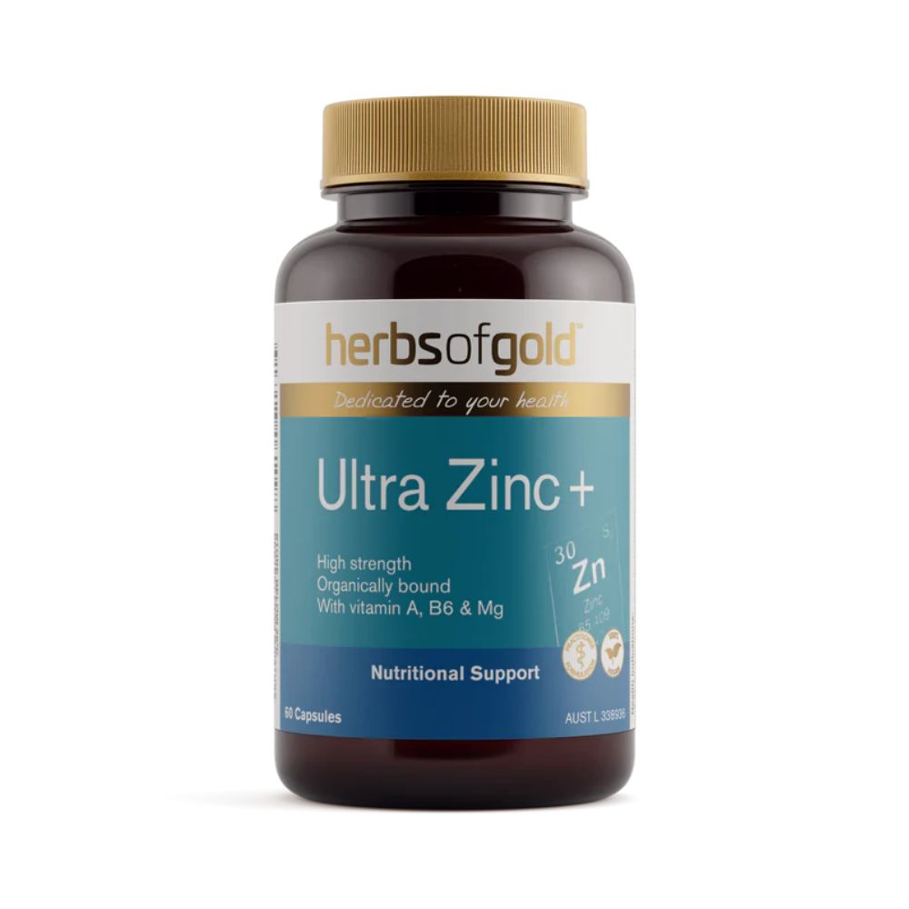 Herbs Of Gold Ultra Zinc+ 60 Capsules