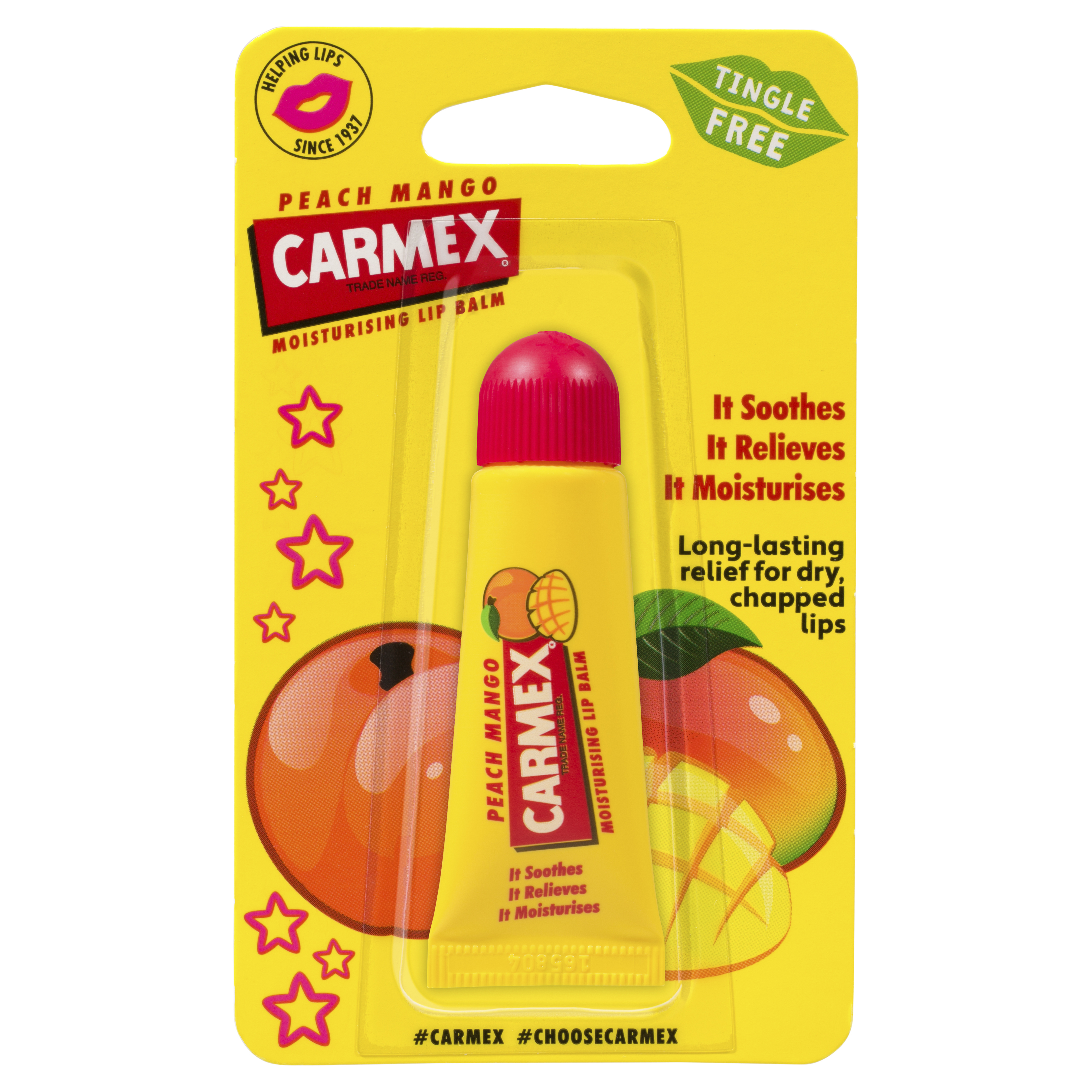 Carmex Lip Balm Peach Mango Tube 10g