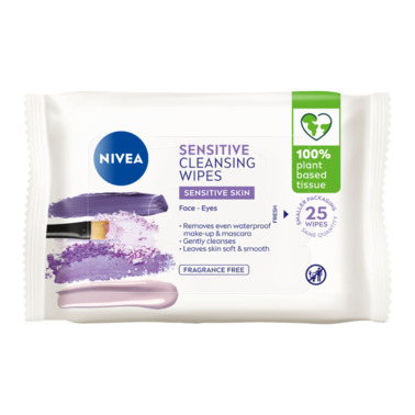 NIVEA Sensitive Facial Cleansing Wipes 25 pack