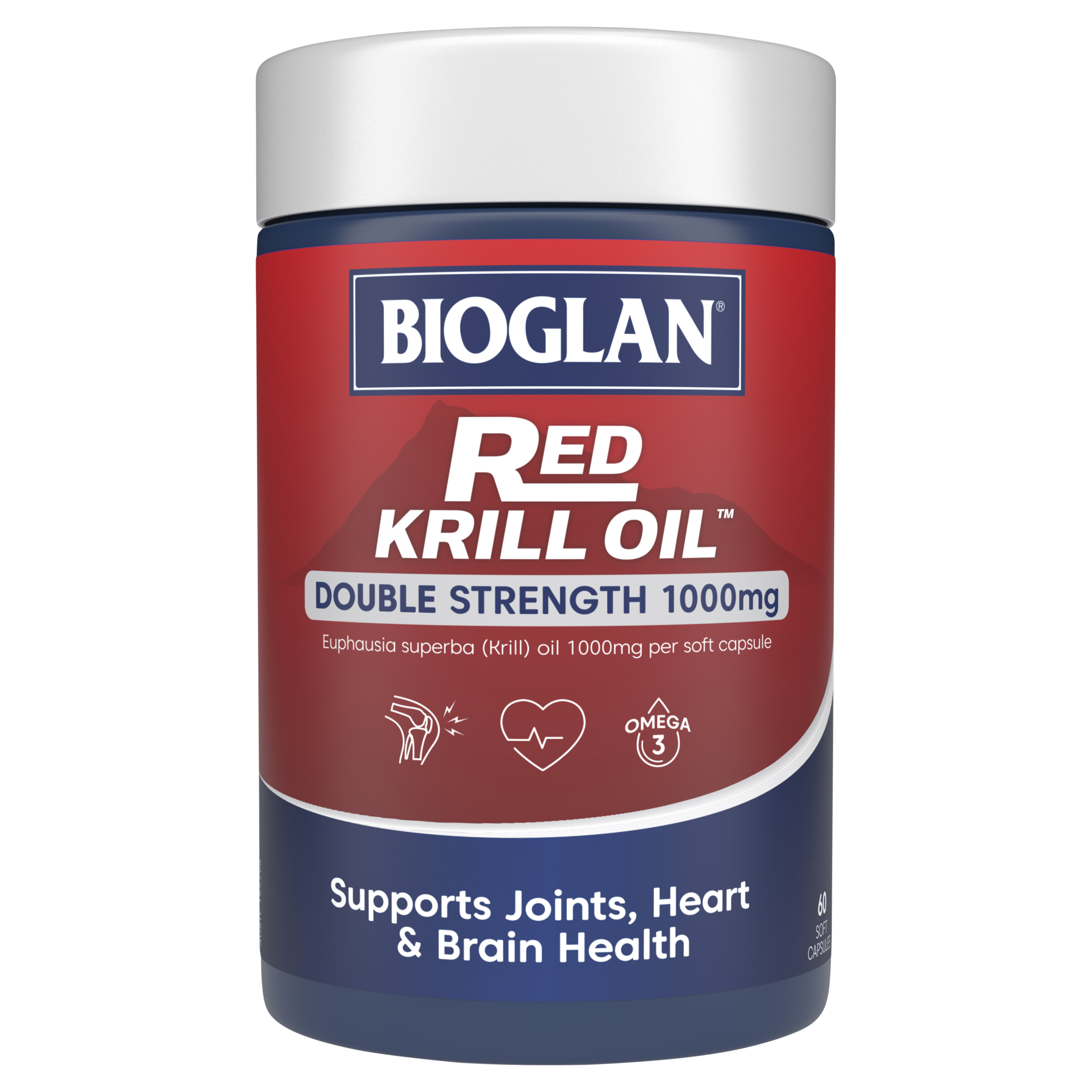 Bioglan Red Krill Oil 1000mg  60 Capsules