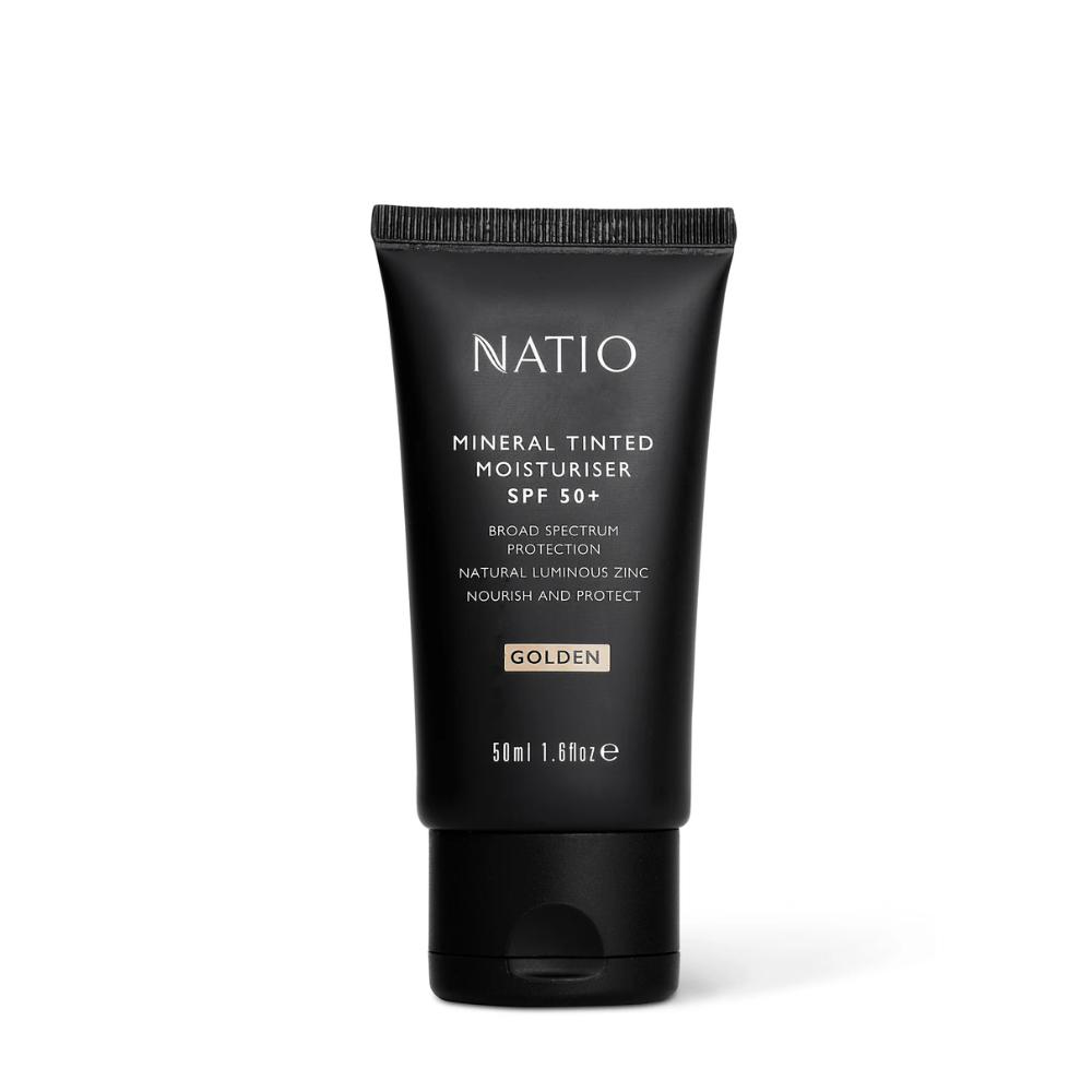 Natio Mineral Tinted Moisturiser SPF 50+ Golden 50mL