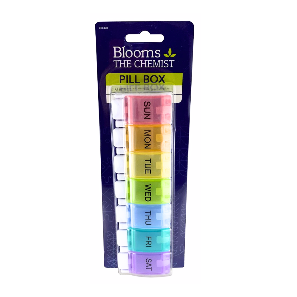 Blooms the Chemist Push Button Weekly Pill Box