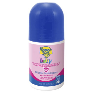 Banana Boat Baby Roll On Sunscreen SPF 50+ 75mL