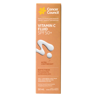 Cancer Council Vitamin C Fluid SPF50+ 50mL