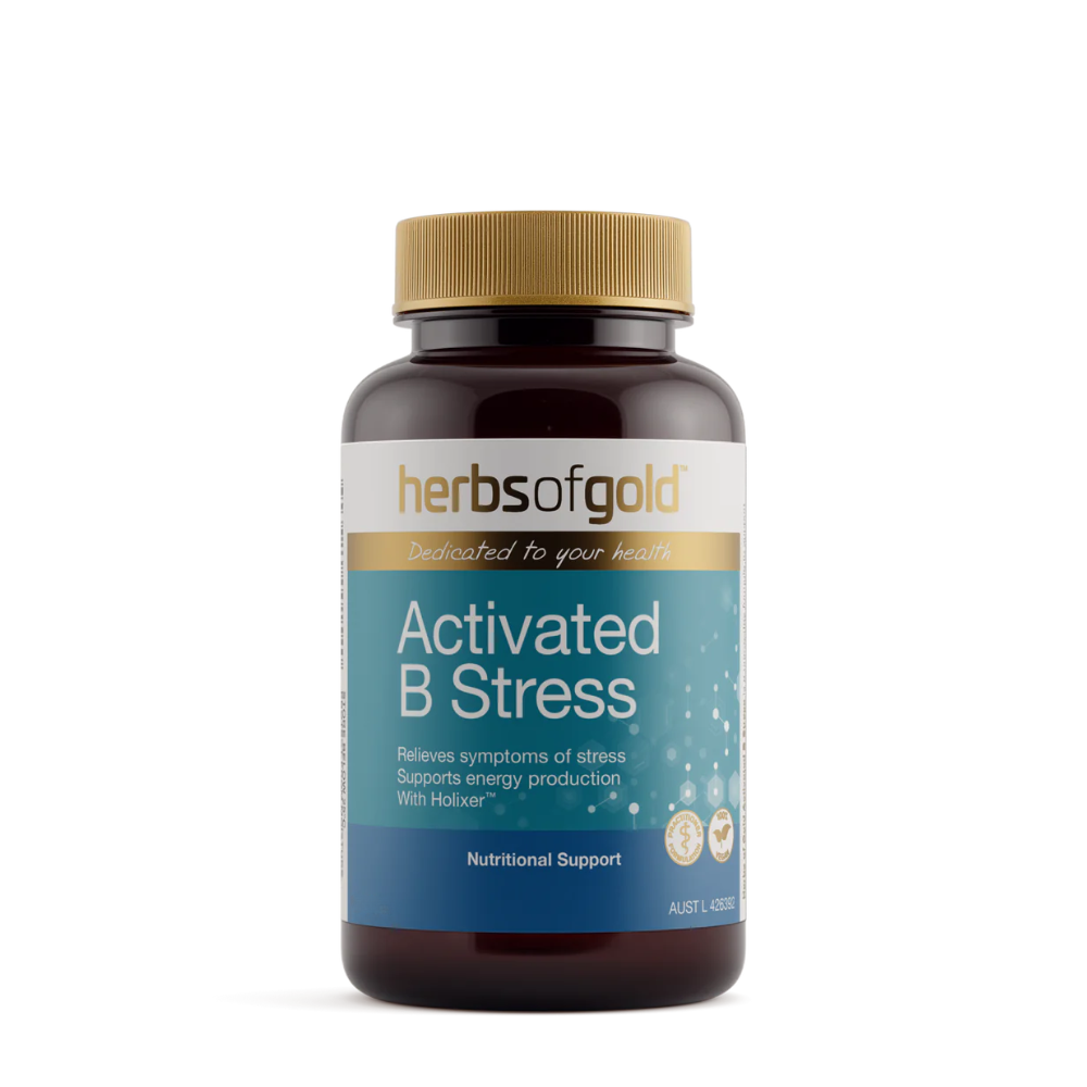 Herbs of Gold Activated B Stress 30 Tablets