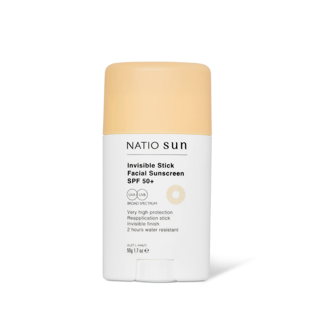 Natio Invisible Stick Facial Sunscreen SPF 50+ 50g