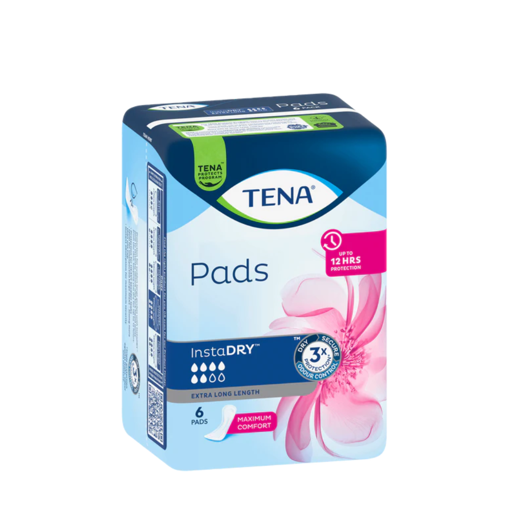 TENA Pad Instadry Extra Long 6 Pack