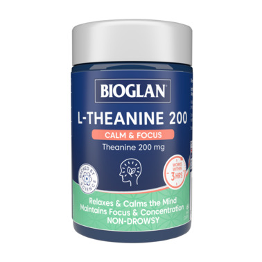 Bioglan L-Theanine Calm + Focus 60 Capsules