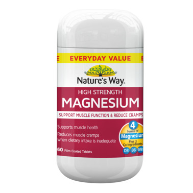 Nature's Way High Strength Magnesium 60 Tablets
