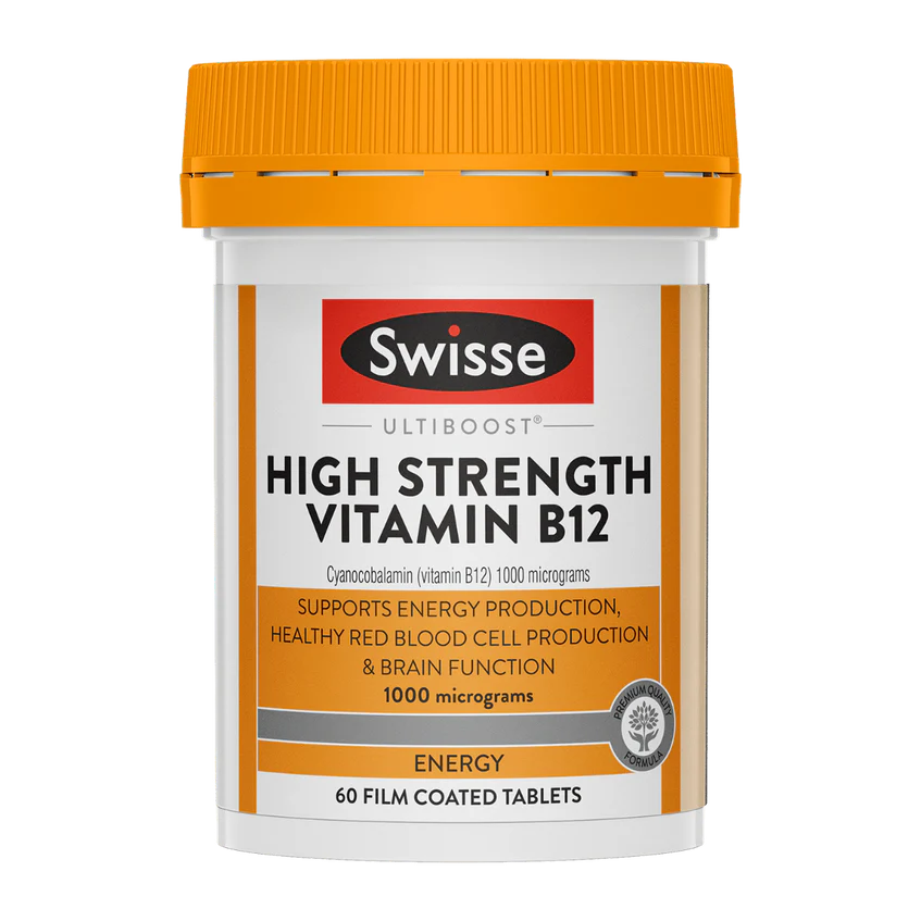 Swisse Ultiboost High Strength Vitamin B12 60 Tablets