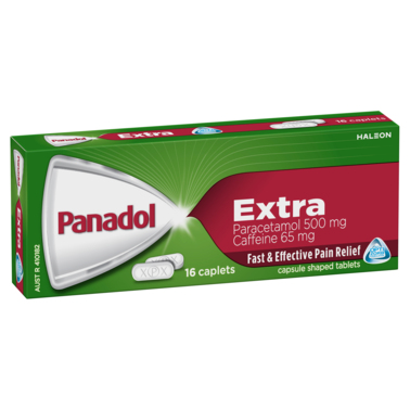 Panadol Extra with Optizorb Paracetamol 500/65mg 16 Caplets