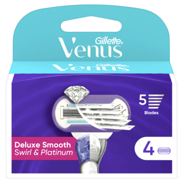 Gillette Venus Deluxe Smooth Swirl Blades 4 Pack