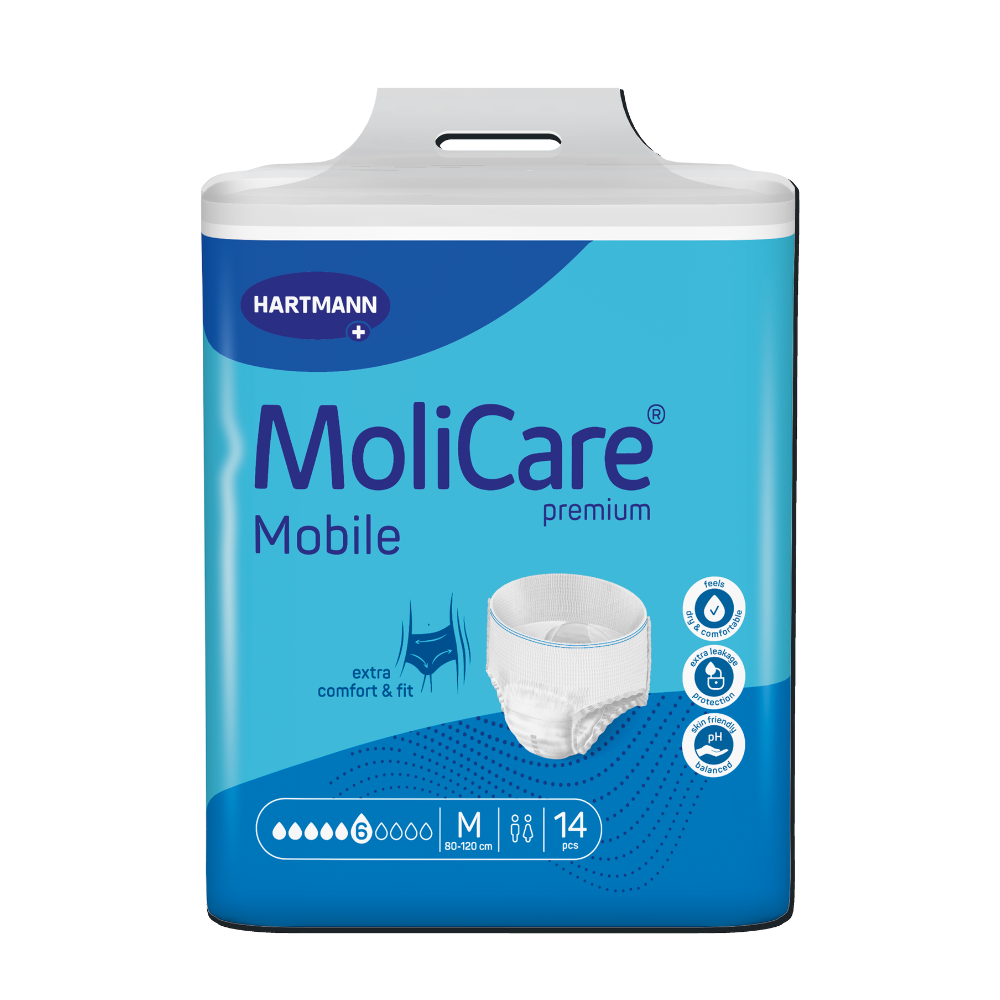 MoliCare Premium Mobile Pants 6 Drops Medium 14 Pack