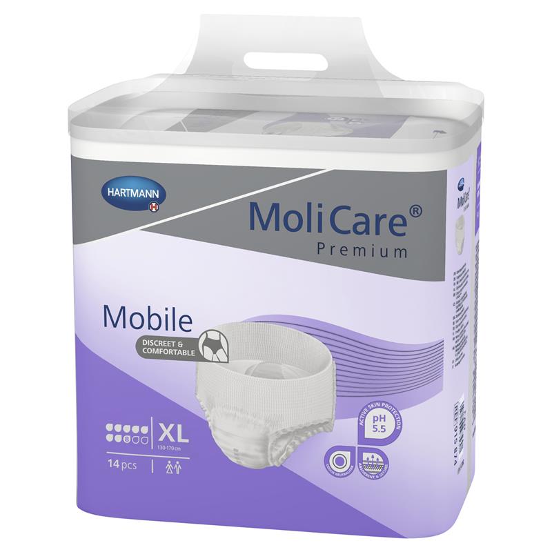 MoliCare Premium Mobile Pants 8 Drops XL 14 Pack