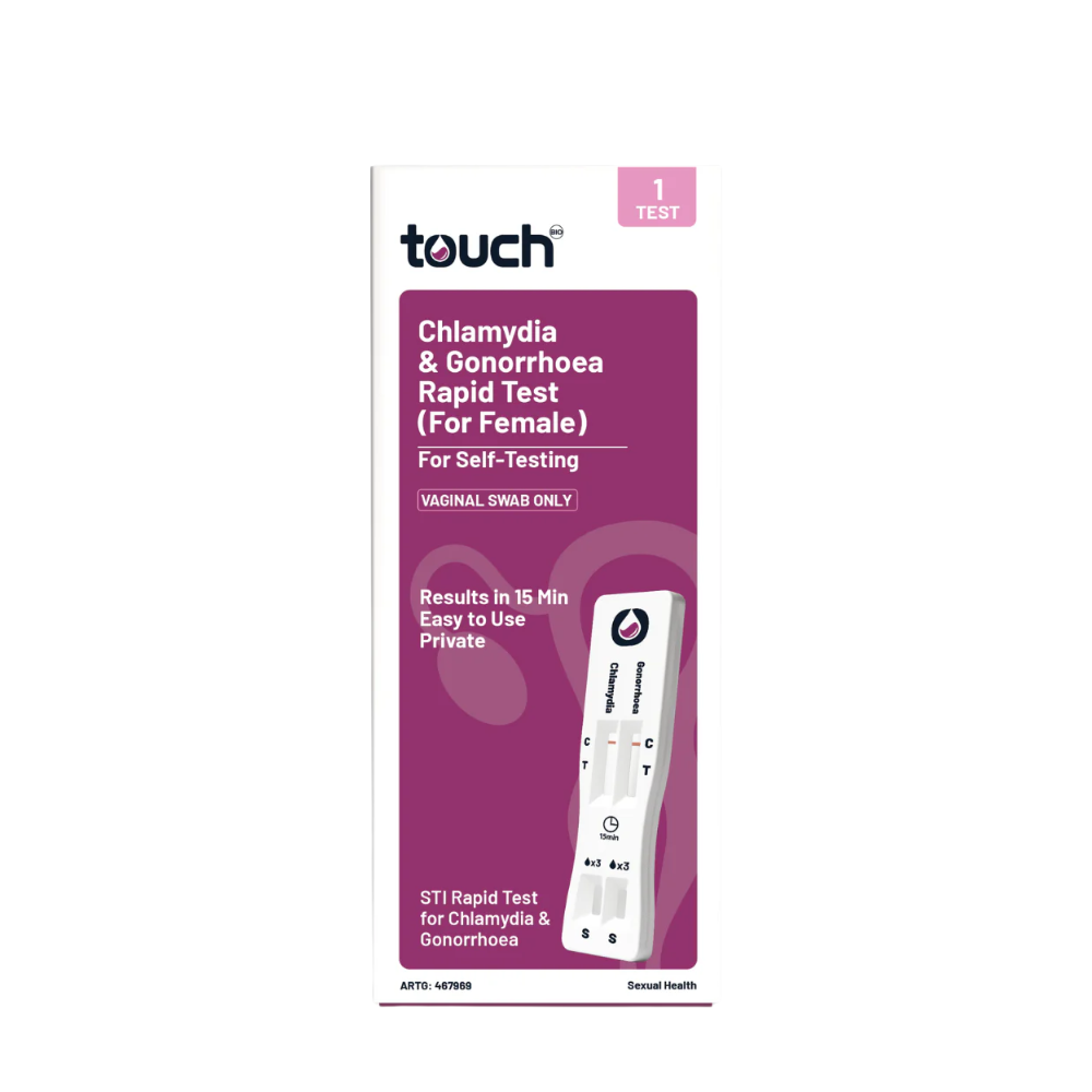 TouchBio Chlamydia & Gonorrhoea At Home Test for Women 1 Test