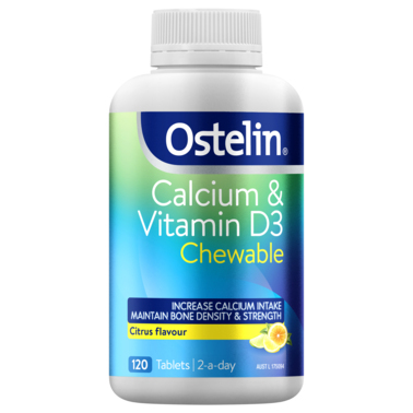 Ostelin Calcium & Vitamin D 120 Chewable Tablets