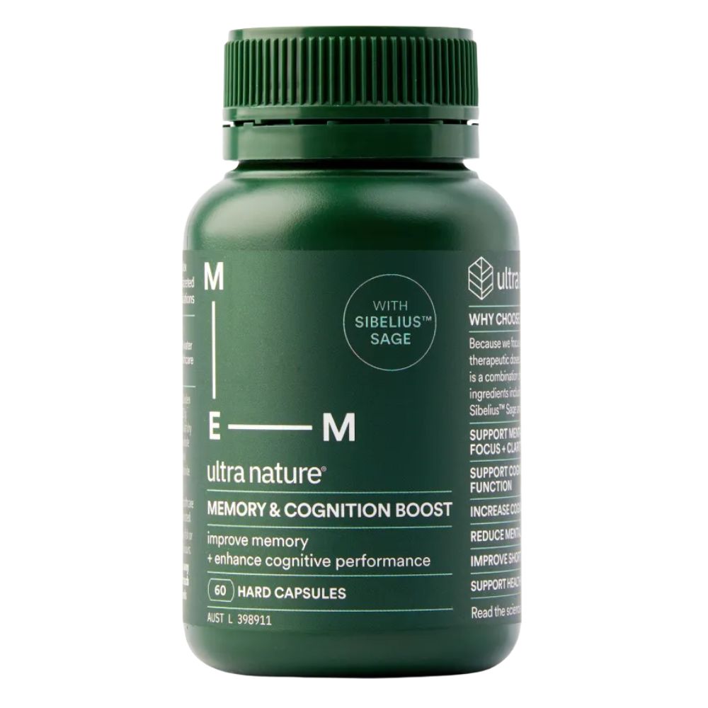Ultra Nature Memory & Cognition Boost 60 Capsules