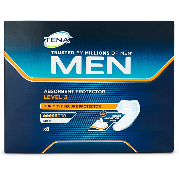 TENA Men Absorbent Protector Level 3  8 Pack