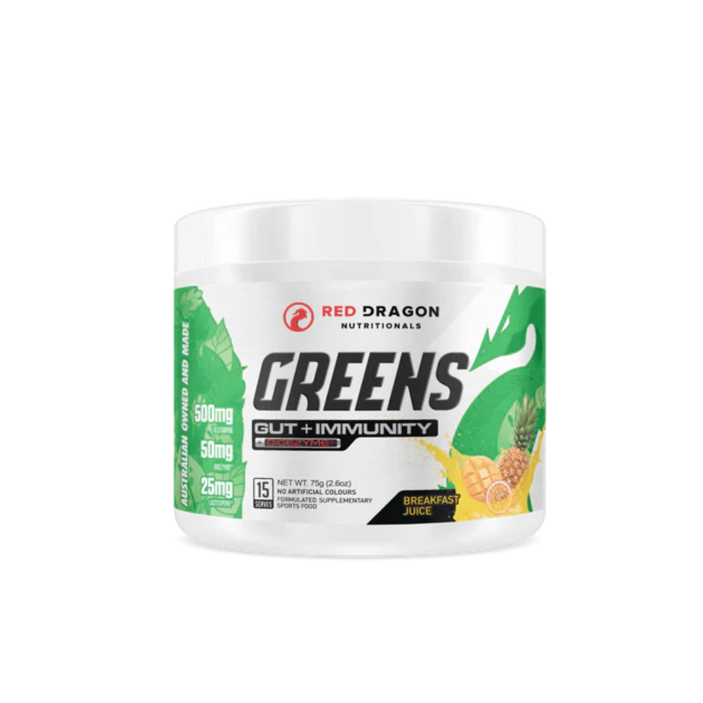 Red Dragon Greens Gut + Immunity Breakfast Juice 15 Serve 75g